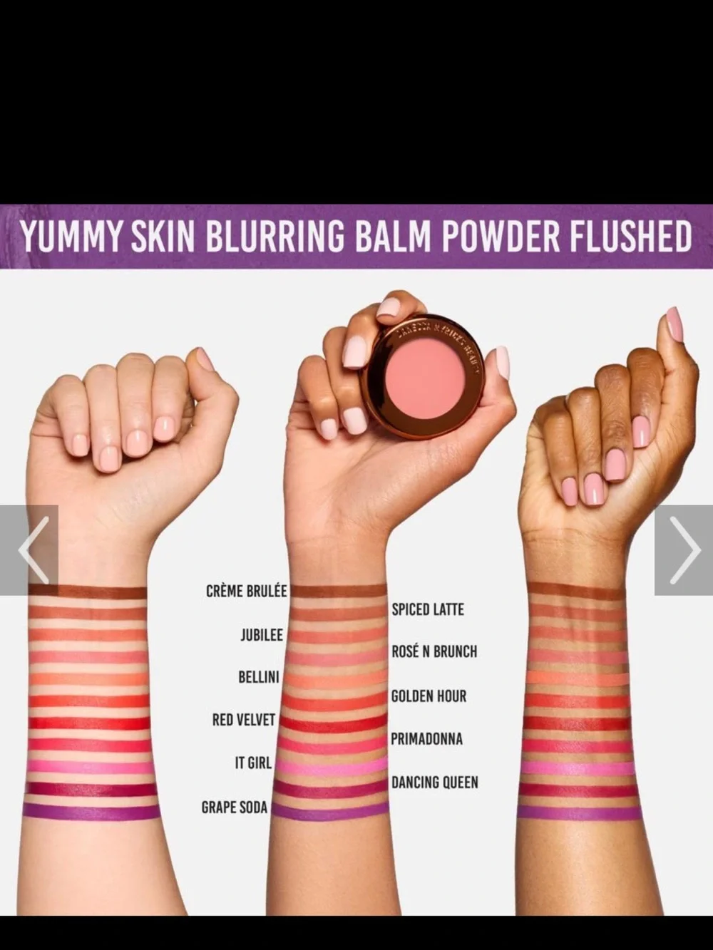 Danessa Myricks yummy skin blurring balm powder flushed in rose&brunch NEW mini